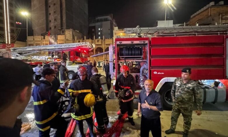 الدفاع المدني في كربلاء يقطع الطريق على كارثة كانت على وشك الوقوع في احد فنادق المدينة